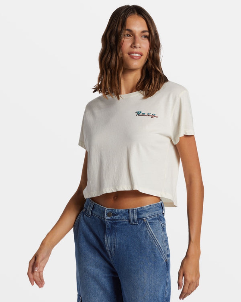 Roxy Baja Cali Cropped T-shirts | 40517-HTDY