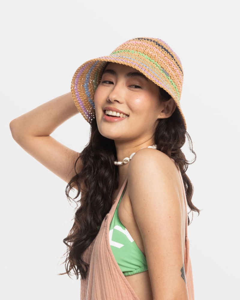 Roxy Candied Peacy Sun Hats | 26907-UQKT