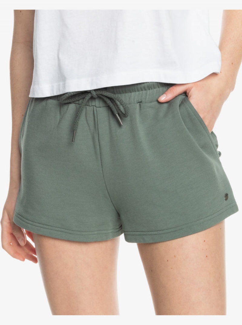 Roxy Check Out A Lounge Sweat Shorts | 23071-CYFL