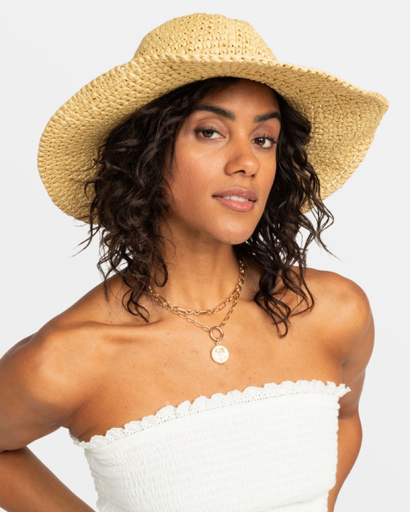 Roxy Cherish Summer Cowboy Hats | 95768-MQSU