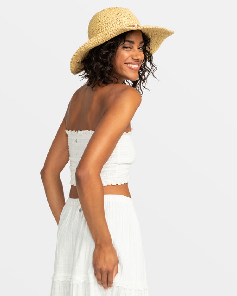 Roxy Cherish Summer Cowboy Hats | 95768-MQSU