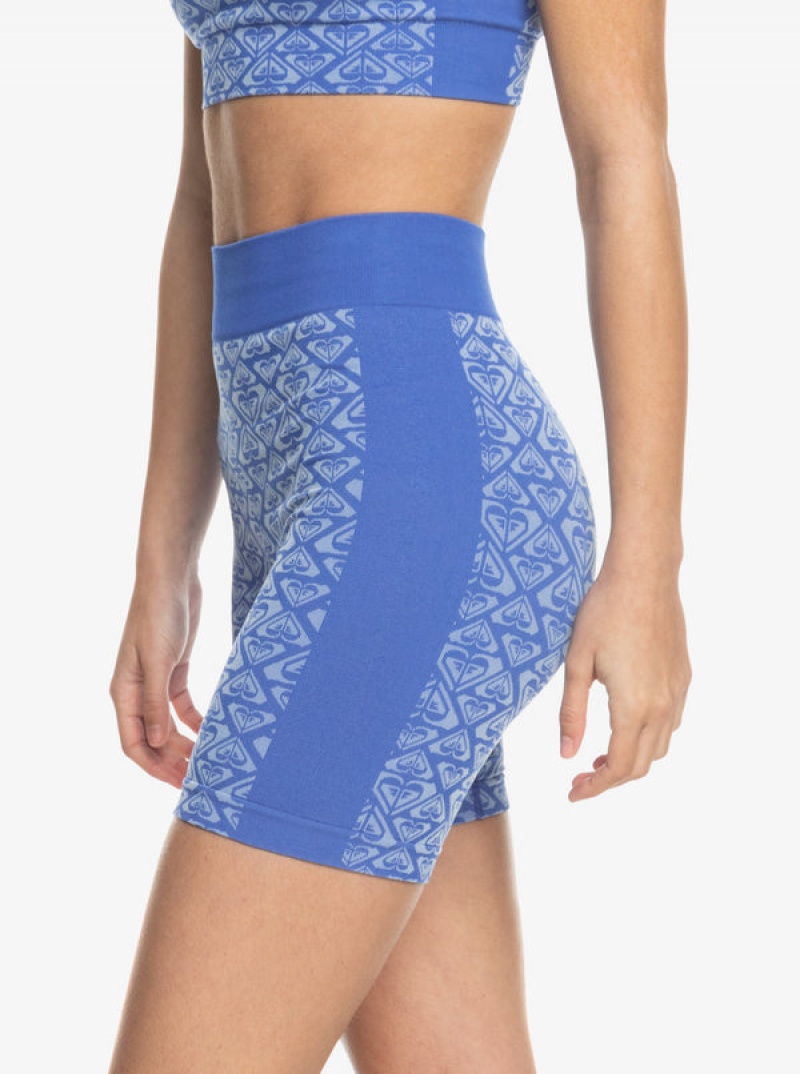 Roxy Chill Out Seamless Heart Bike Shorts | 81604-CRNW