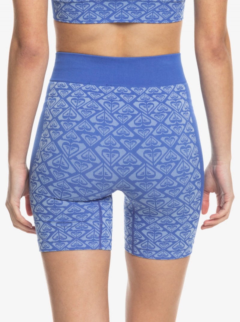 Roxy Chill Out Seamless Heart Bike Shorts | 81604-CRNW