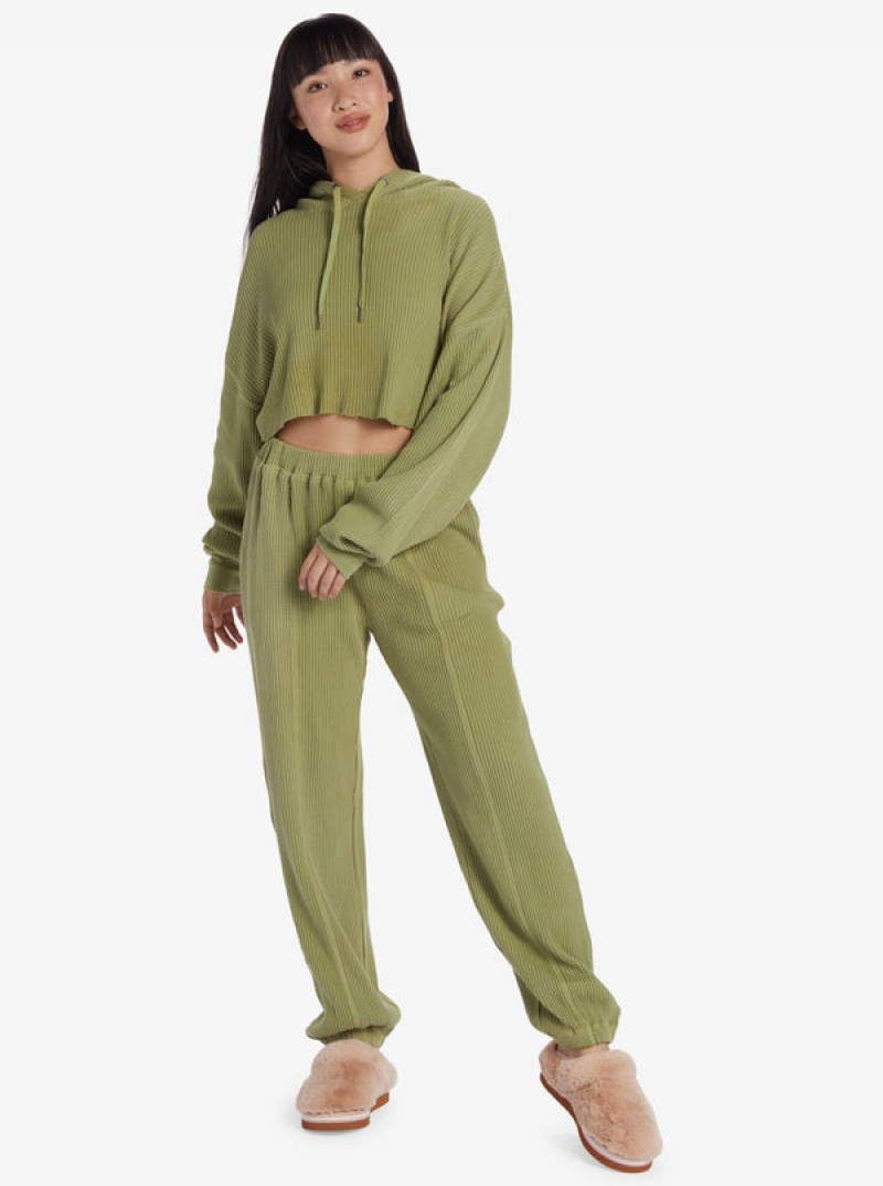 Roxy Chloe Kim Off Duty Crop Loungewear | 57634-ISWZ