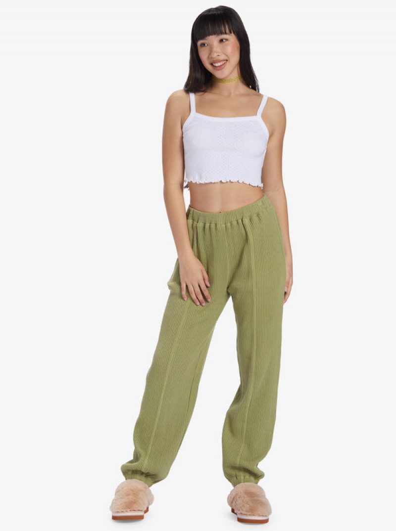 Roxy Chloe Kim Off Duty Waffle Pants | 28609-KOWA