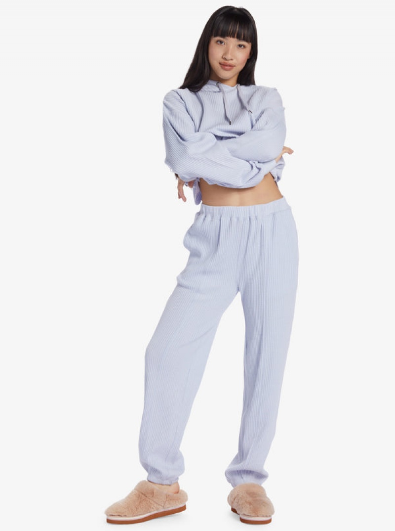 Roxy Chloe Kim Off Duty Waffle Pants | 84195-MWZA