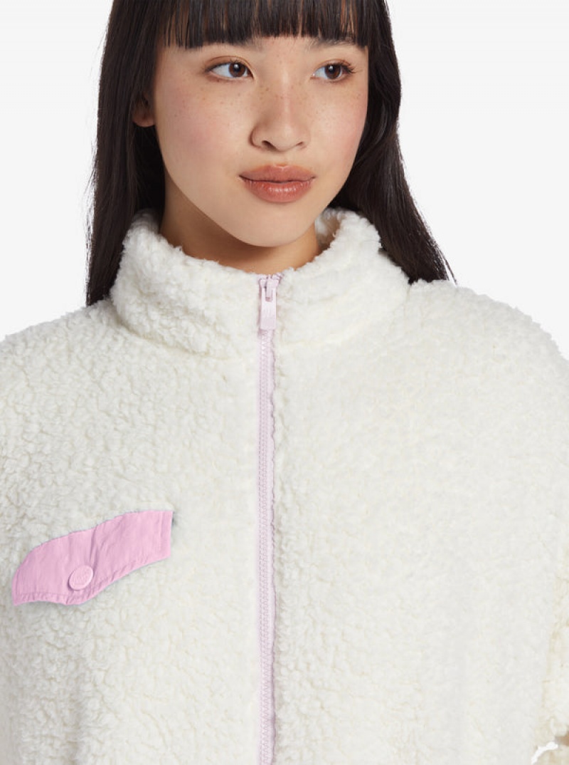 Roxy Chloe Kim Pop Sherpa Full-Zip Fleece Hoodie | 08674-JINF