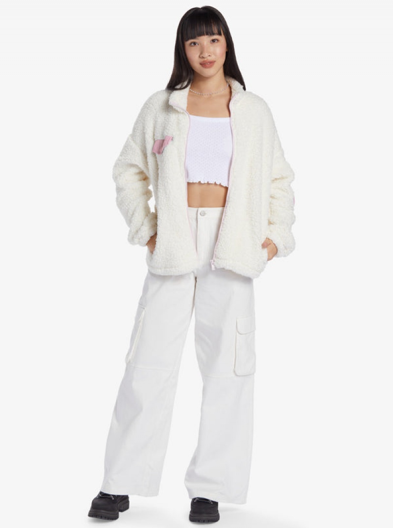 Roxy Chloe Kim Pop Sherpa Full-Zip Fleece Hoodie | 08674-JINF