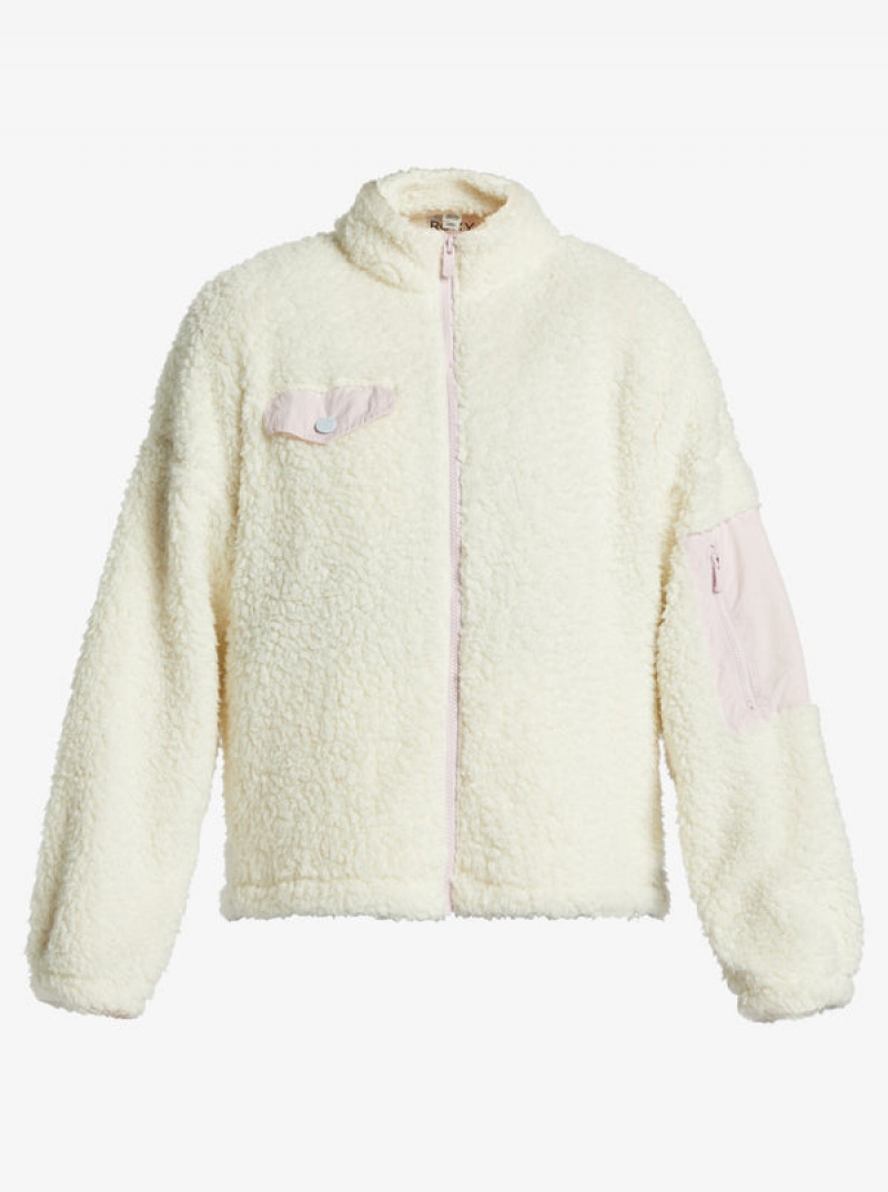 Roxy Chloe Kim Pop Sherpa Full-Zip Fleece Hoodie | 08674-JINF