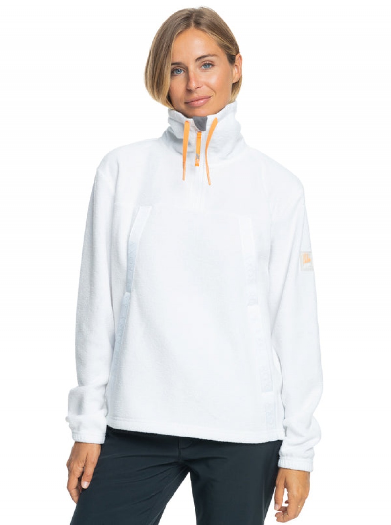 Roxy Chloe Kim Technical Half Zip Fleece Loungewear | 63918-UMHA