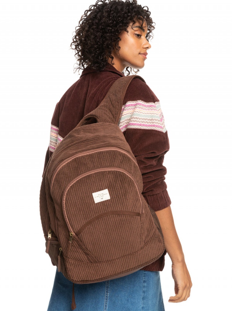 Roxy Cozy Nature Large Corduroy Backpacks | 32046-JSNK