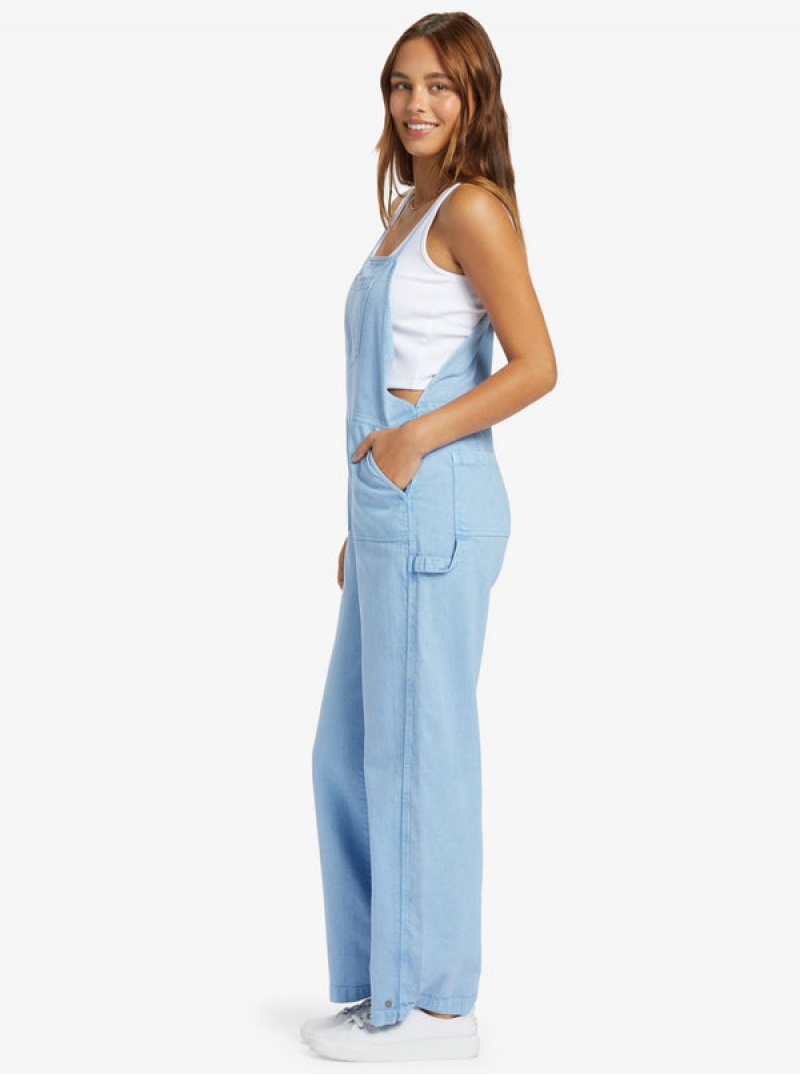 Roxy Crystal Coast Overalls Jumpsuits | 90832-JMLU