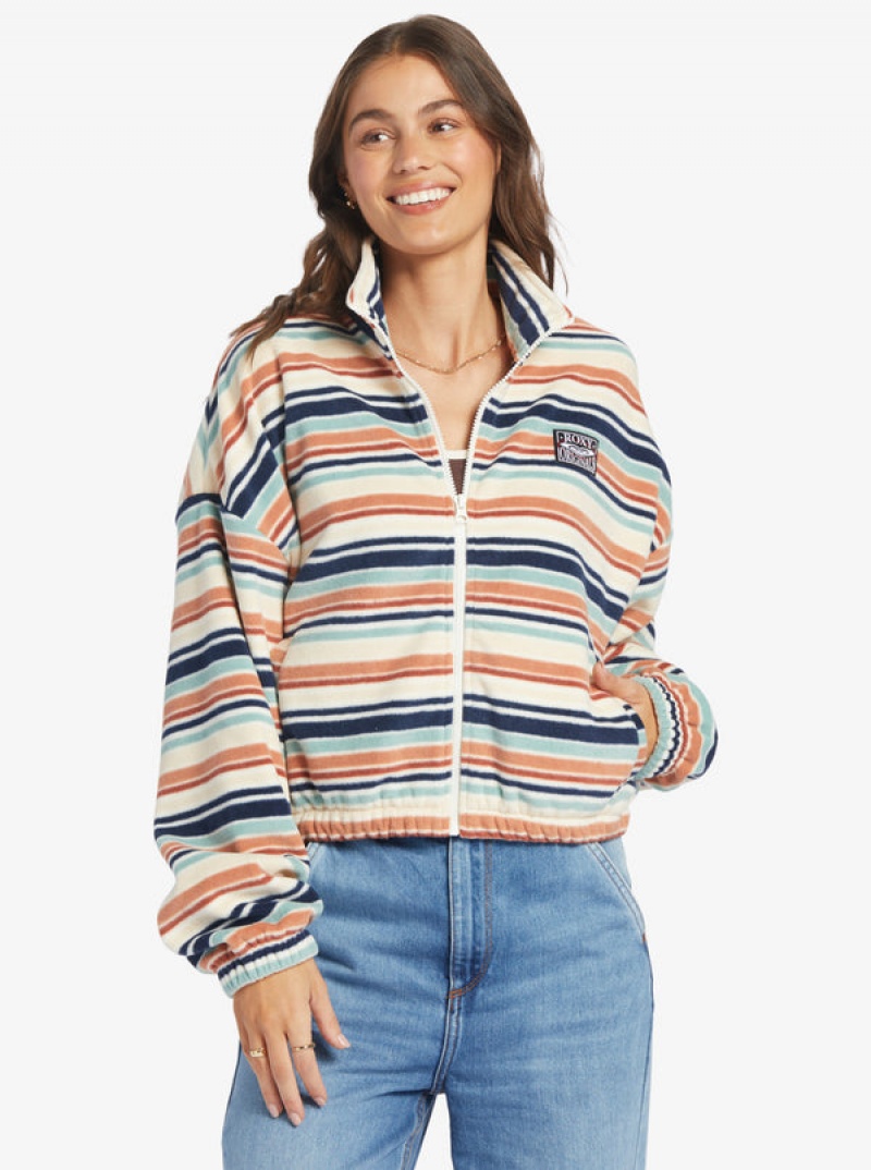 Roxy Dawn To Dusk Half-Zip Fleece Hoodie | 56904-KMZO