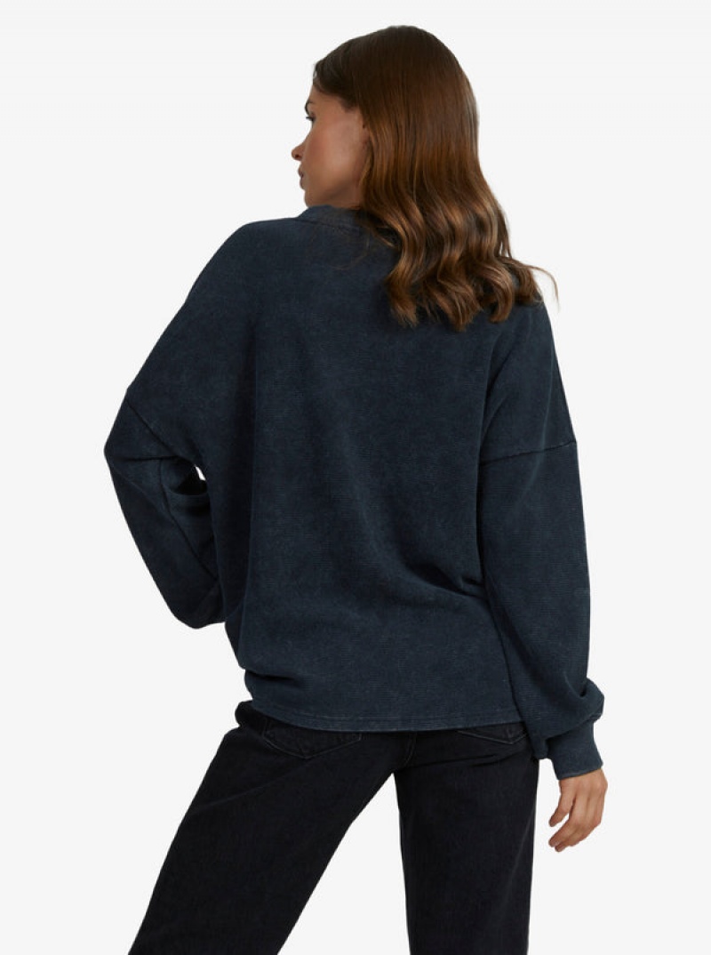 Roxy East Side Long-Sleeve Crew Neck Loungewear | 41603-MWAS