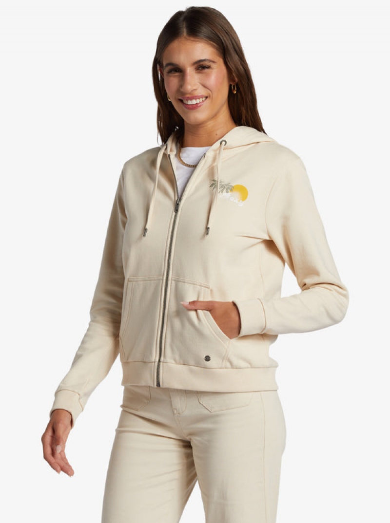 Roxy Evening Hike Zip-Up Loungewear | 83629-LZAB