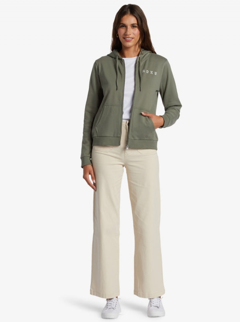 Roxy Evening Hike Zip Zip-Up Loungewear | 54086-DXNT