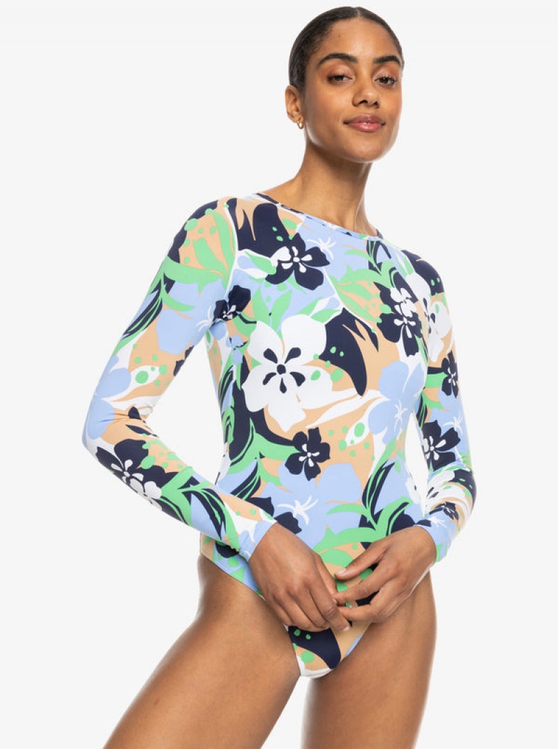 Roxy Fashion Long Sleeve Swimsuits | 16208-BAGT