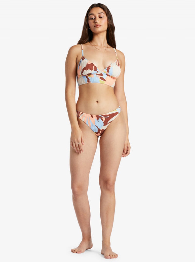 Roxy Floradelic Cheeky Printed Bikini Bottoms | 09735-ETKX