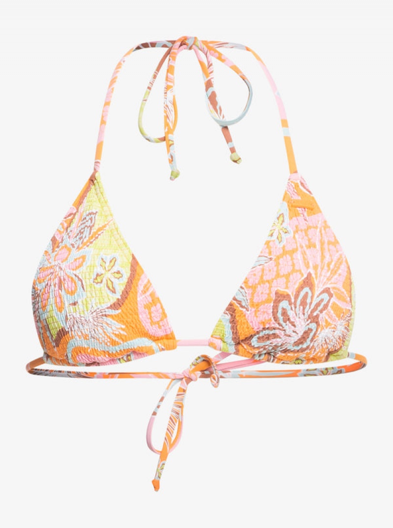 Roxy Floraldelic Tiki Tri Bikini Tops | 69320-KRWZ