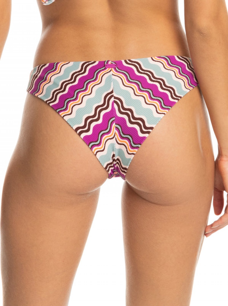 Roxy Flowy Mood Cheeky Bikini Bottoms | 35172-WUGK