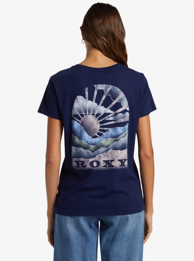 Roxy Get Lost In The Moment Boyfriend T-shirts | 07816-DEVZ