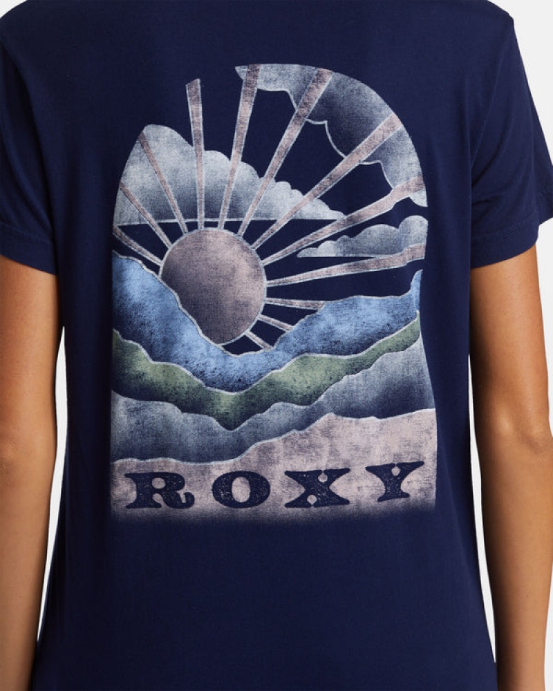 Roxy Get Lost In The Moment Boyfriend T-shirts | 07816-DEVZ