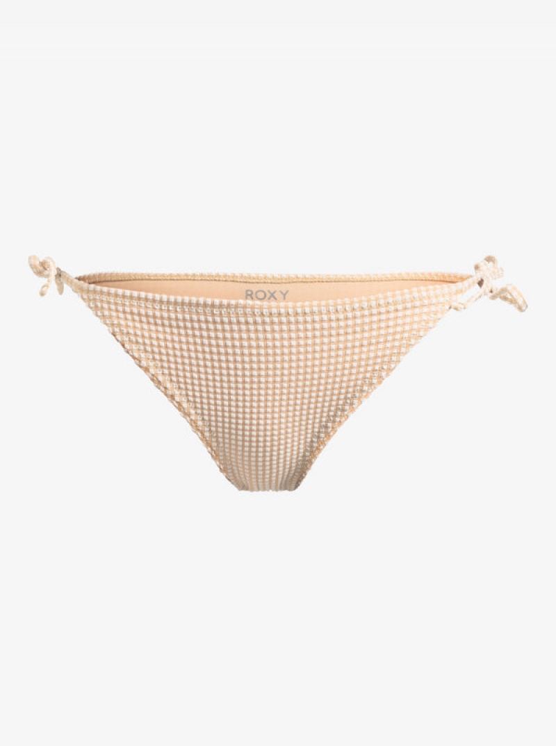 Roxy Gingham Tie Side Cheeky Bikini Bottoms | 73920-RXKB