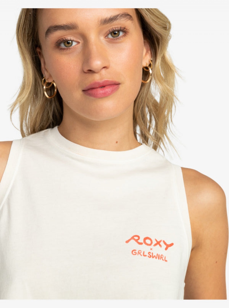 Roxy Grl Swirl Cropped Tops | 91206-VWFQ