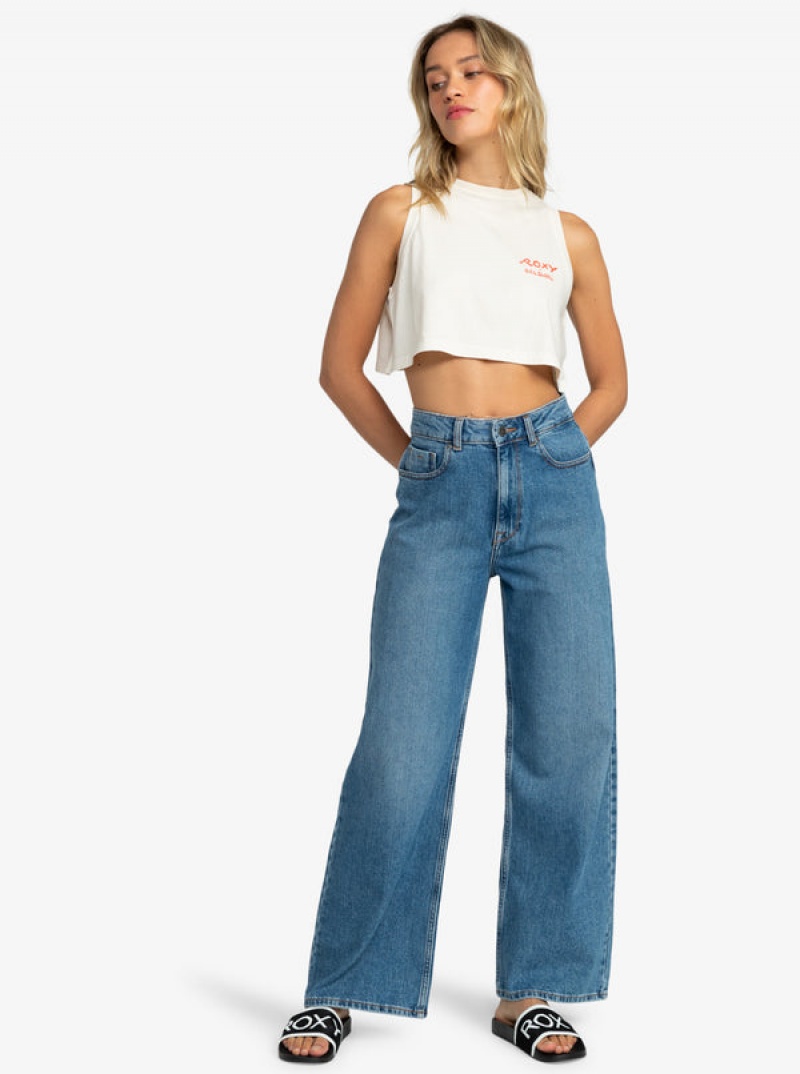 Roxy Grl Swirl Cropped Tops | 91206-VWFQ