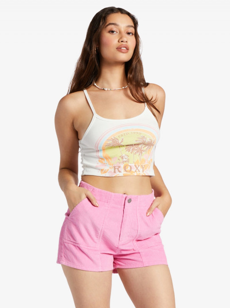 Roxy Haleiwa Moment Cropped Tops | 87249-RFWJ