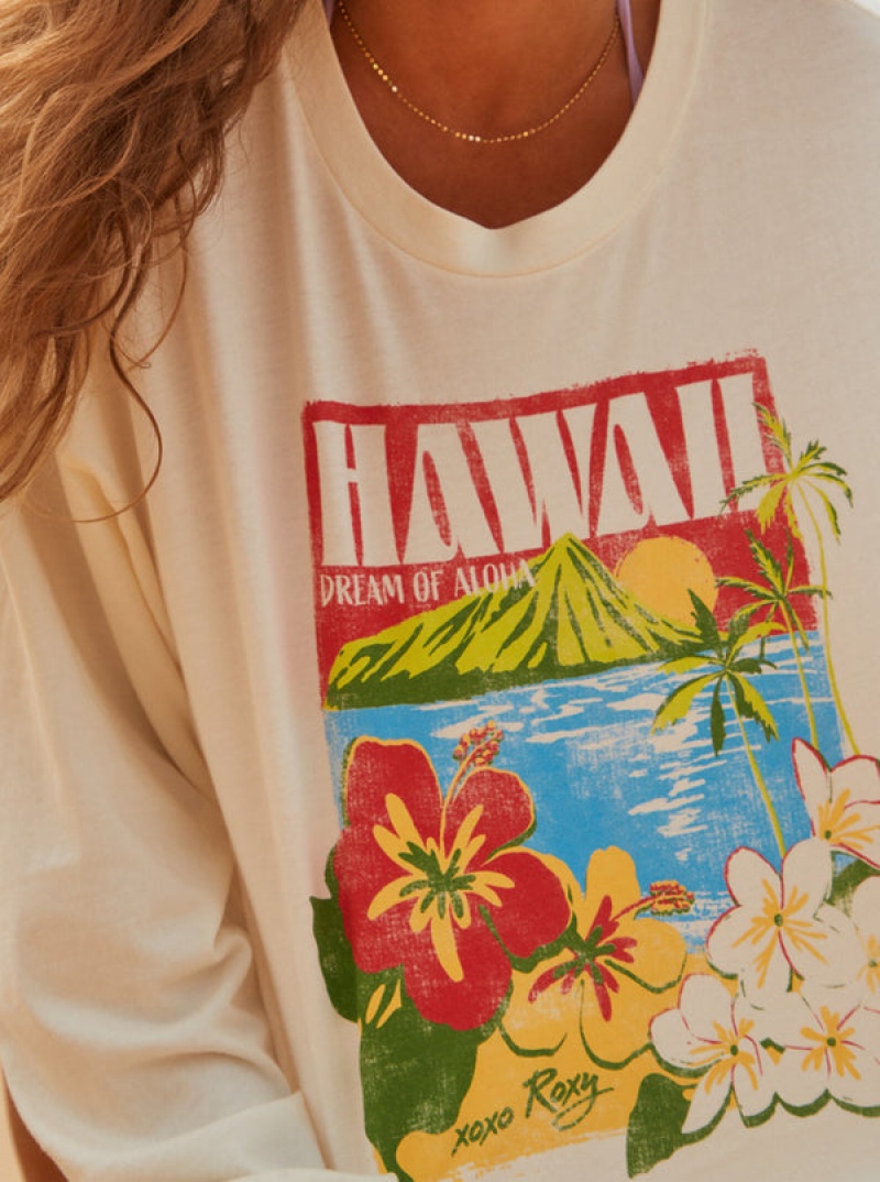 Roxy Hawaiian Vacay Olsc T-shirts | 01693-MCOJ