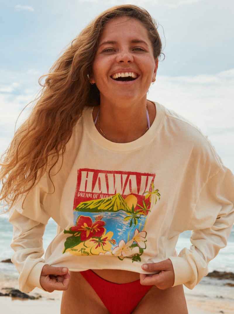 Roxy Hawaiian Vacay Olsc T-shirts | 01693-MCOJ