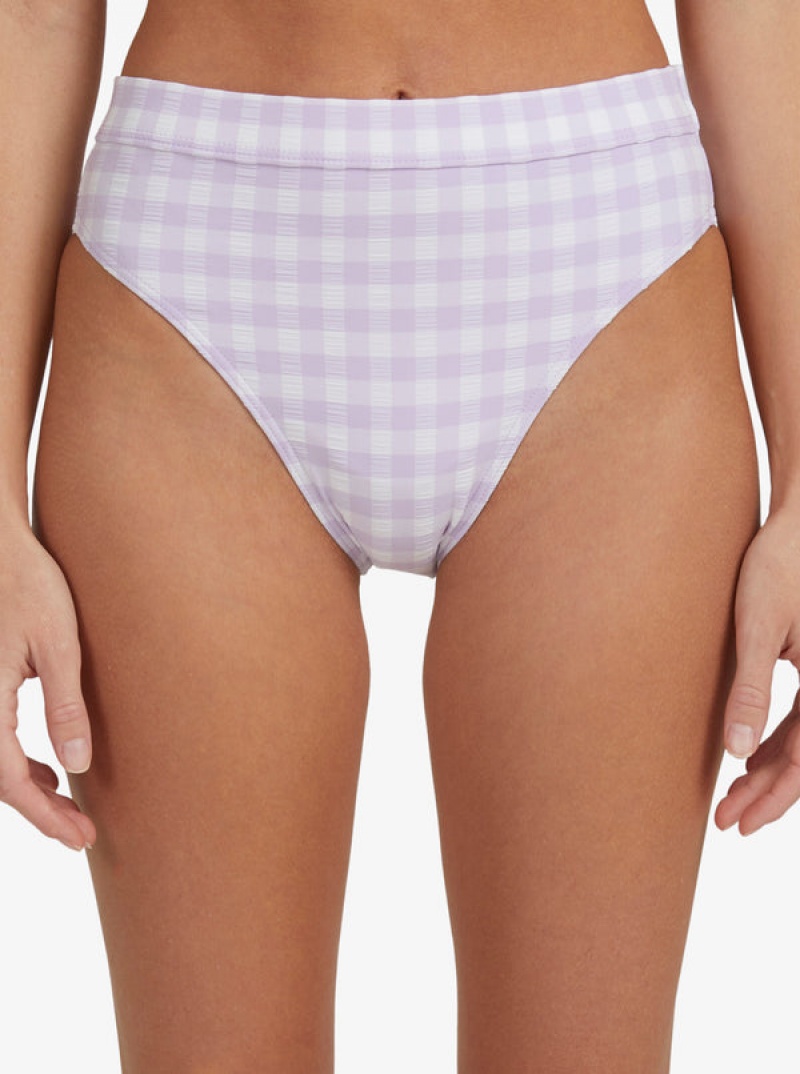 Roxy Heart The Check Moderate Coverage Bikini Bottoms | 13654-DQGK