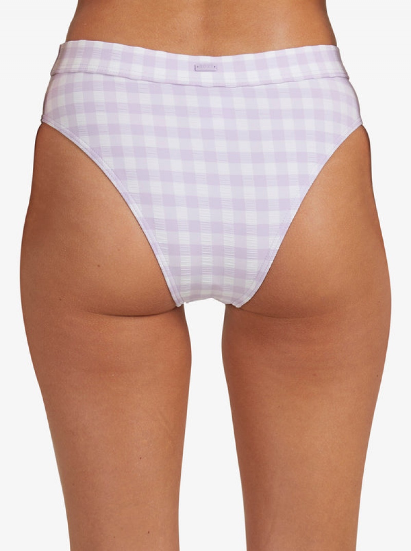 Roxy Heart The Check Moderate Coverage Bikini Bottoms | 13654-DQGK