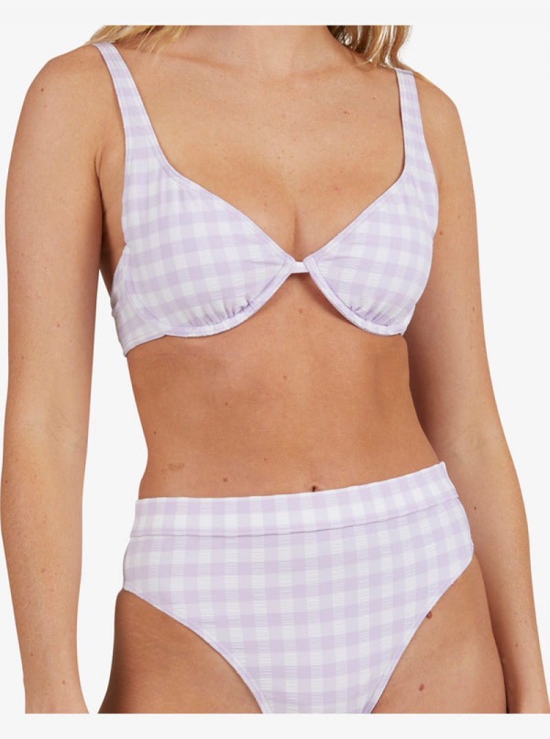 Roxy Heart The Check Moderate Coverage Bikini Bottoms | 13654-DQGK