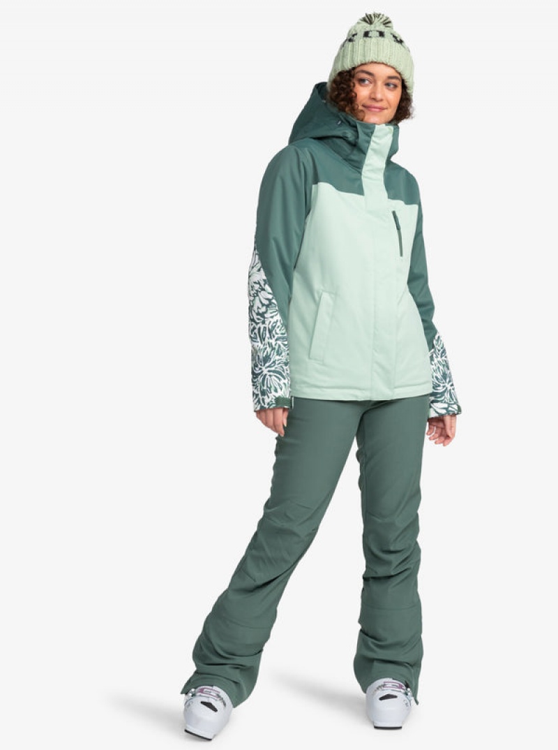 Roxy Jetty Block Technical Snowboard Jackets | 03827-YAHD