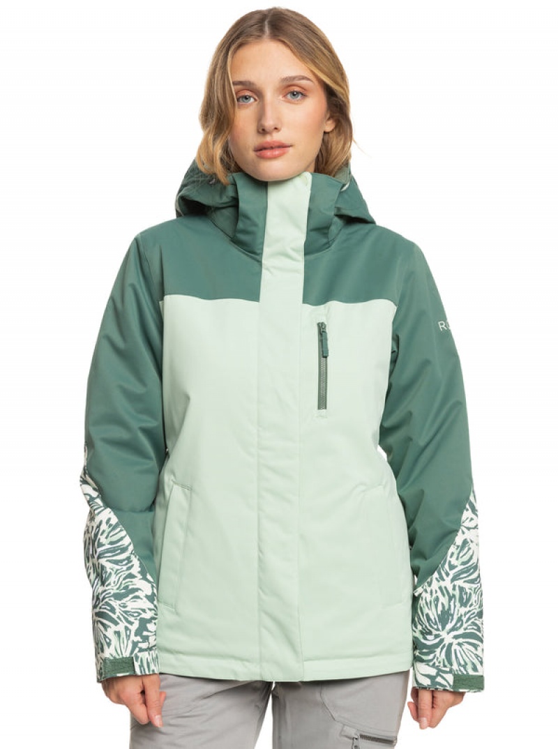 Roxy Jetty Block Technical Snowboard Jackets | 03827-YAHD