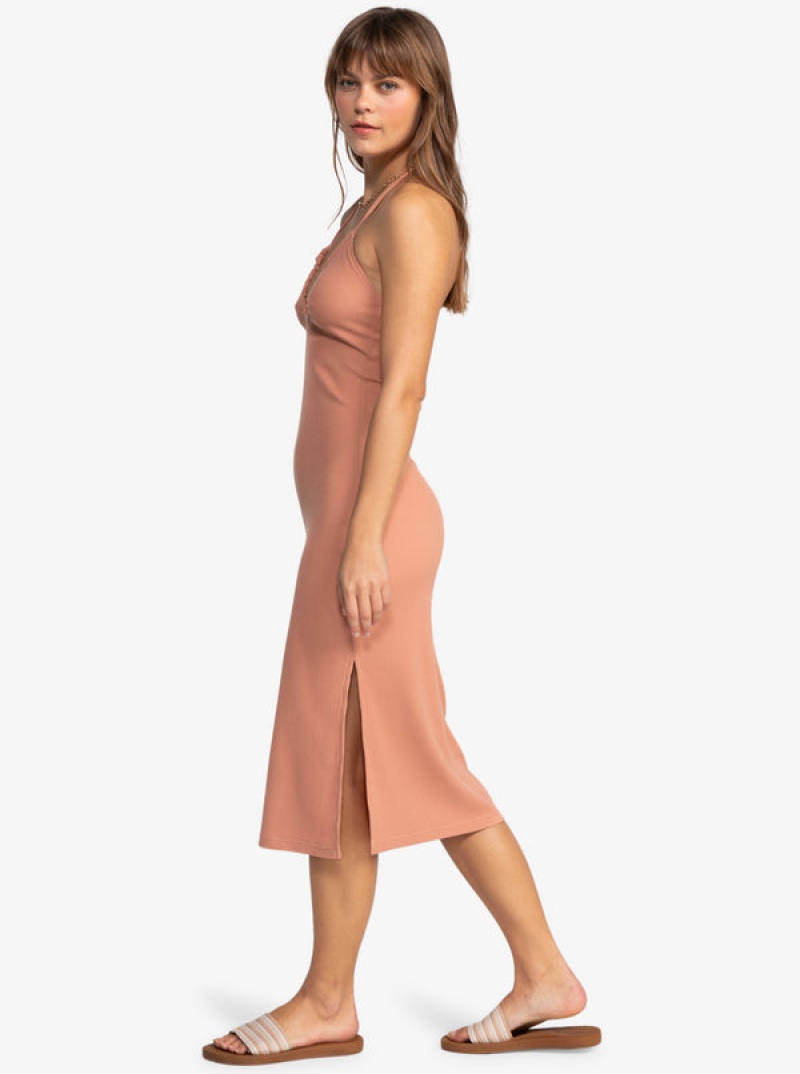 Roxy Late Sunset Halter Midi Dress | 35602-KETX