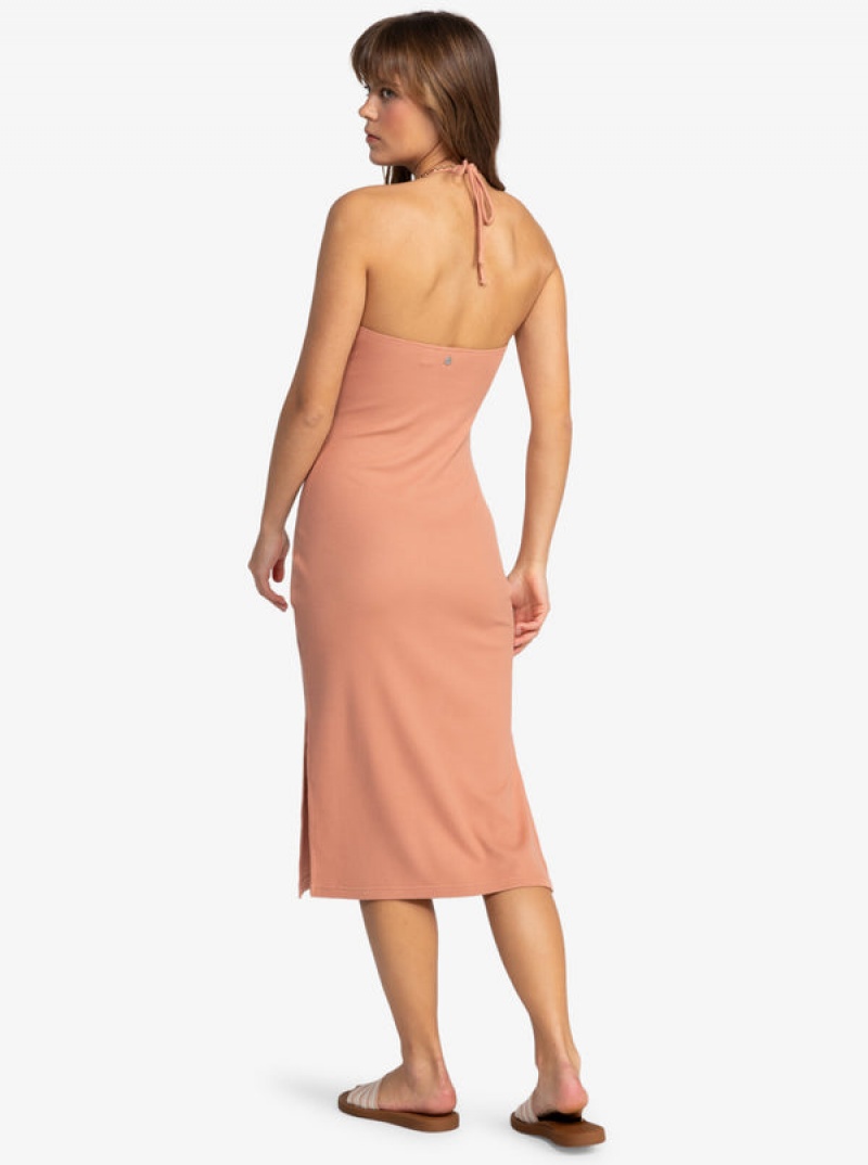 Roxy Late Sunset Halter Midi Dress | 35602-KETX