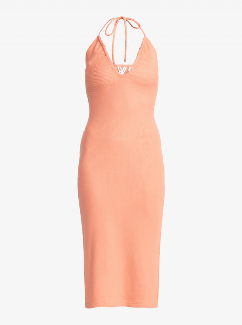 Roxy Late Sunset Halter Midi Dress | 35602-KETX