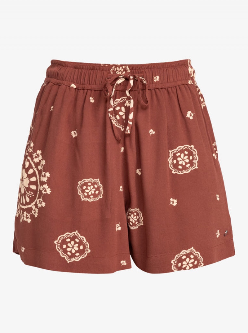 Roxy Lekeitio Break High-Waisted Printed Shorts | 27810-LPRZ