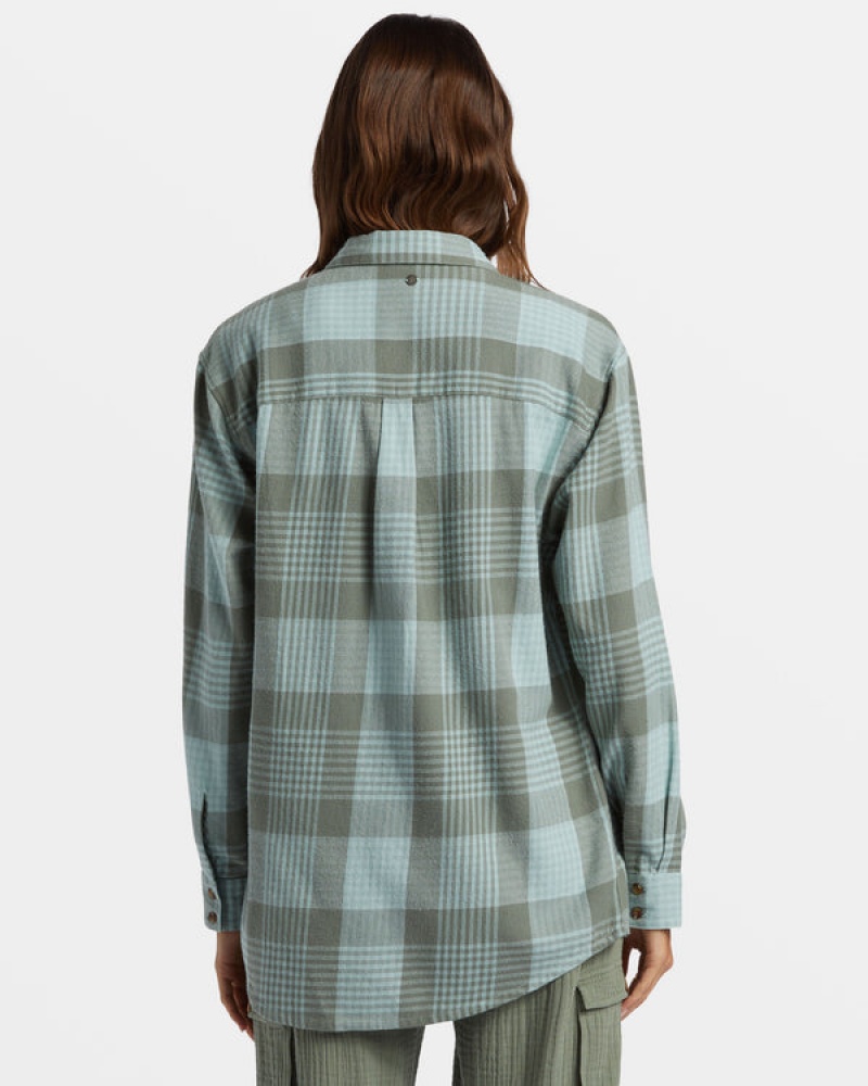 Roxy Let It Go Flannel Long Sleeve Tops | 89372-JALO