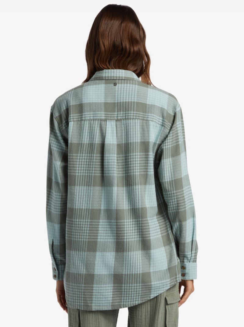 Roxy Let It Go Flannel Long Sleeve Tops | 89372-JALO