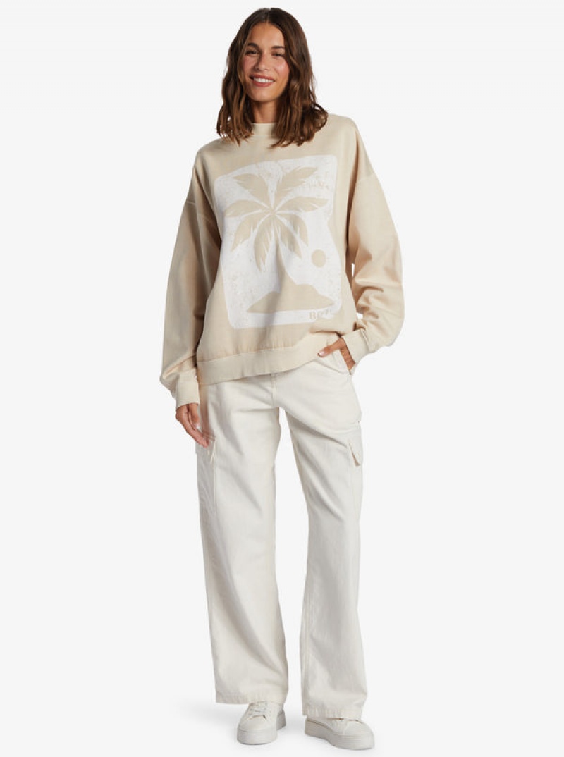 Roxy Lineup Oversized Crew Neck Loungewear | 68209-OSFD