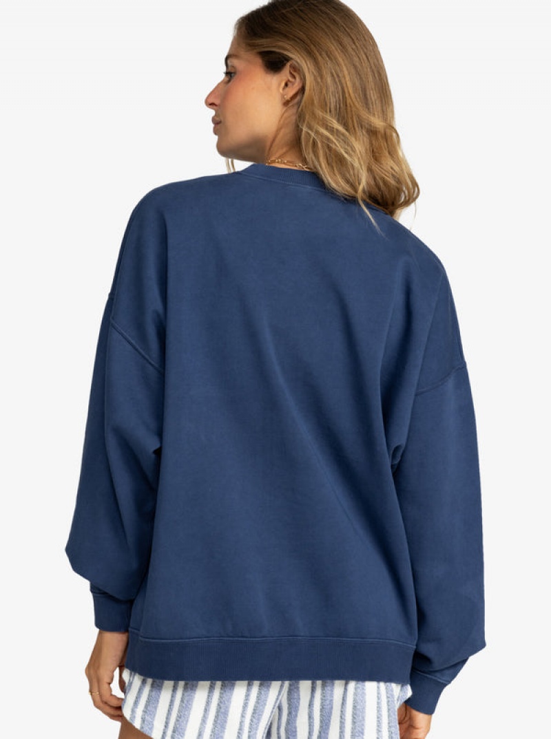 Roxy Lineup Oversized Crew Neck Loungewear | 34780-DUCN