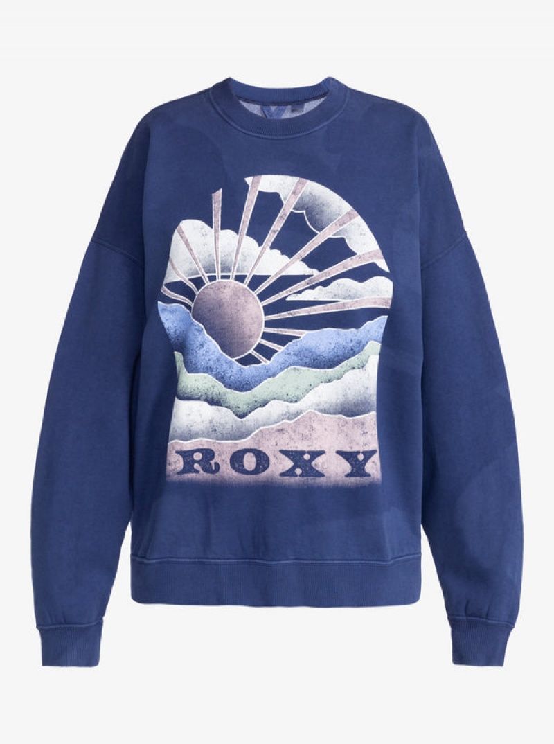 Roxy Lineup Oversized Crew Neck Loungewear | 34780-DUCN