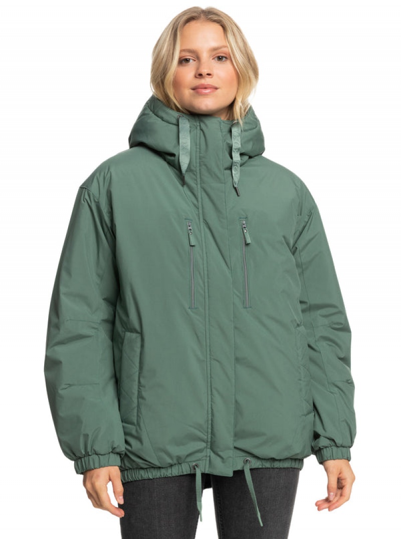 Roxy Lofty Cloud Winter Parka Jackets | 81963-WITE