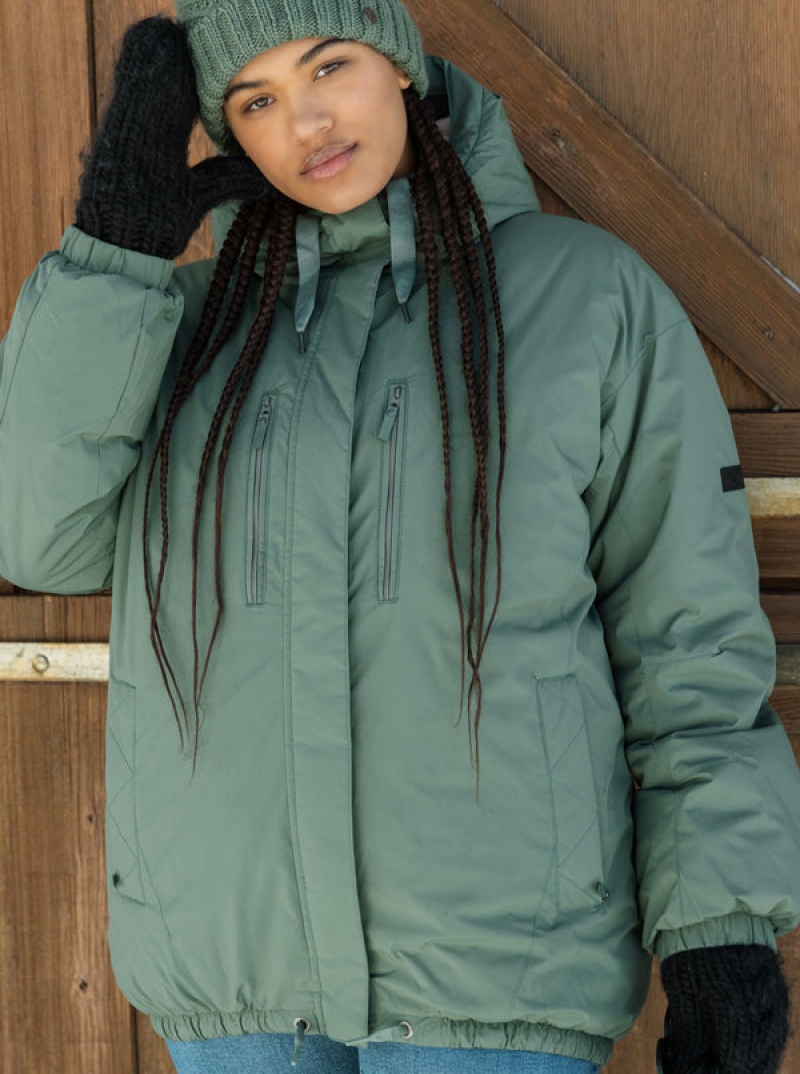 Roxy Lofty Cloud Winter Parka Jackets | 81963-WITE