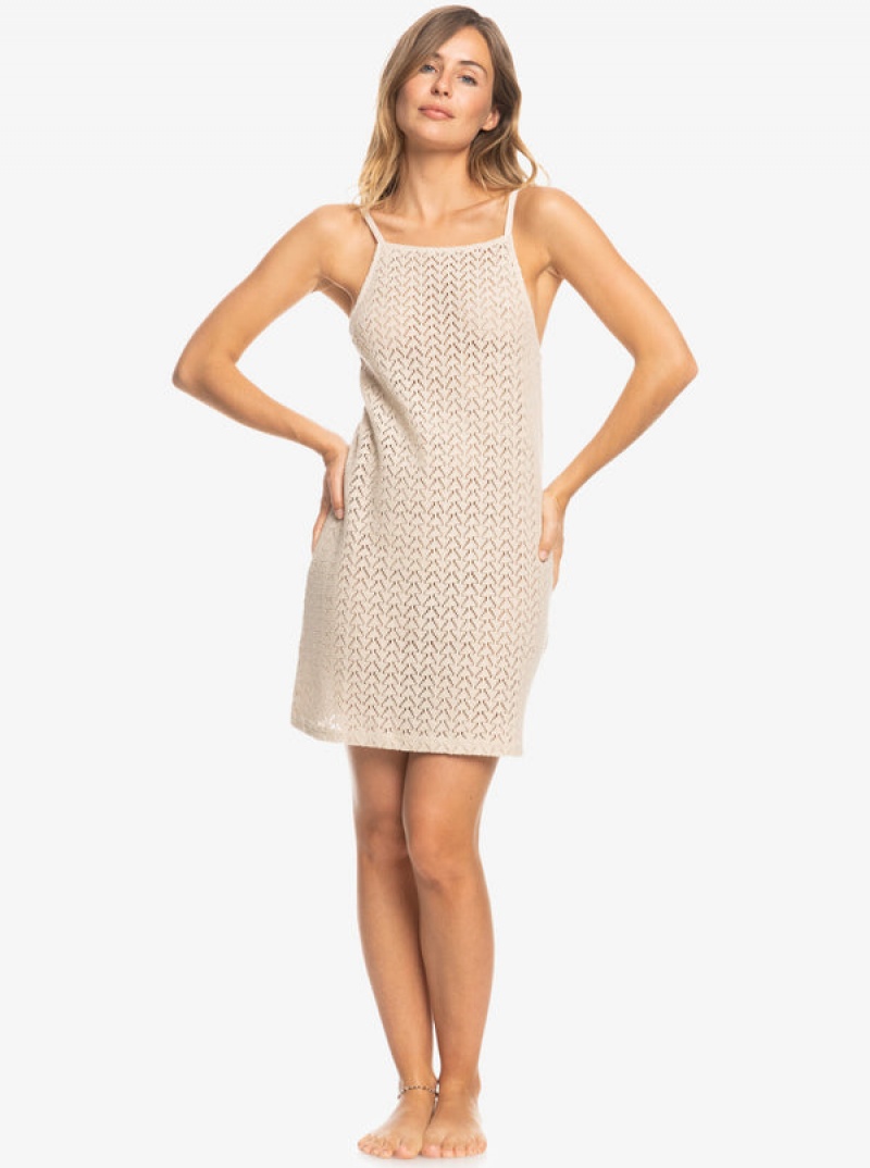 Roxy Love On The Weekend Beach Cover-Up Crochet Dress | 68032-AEUL