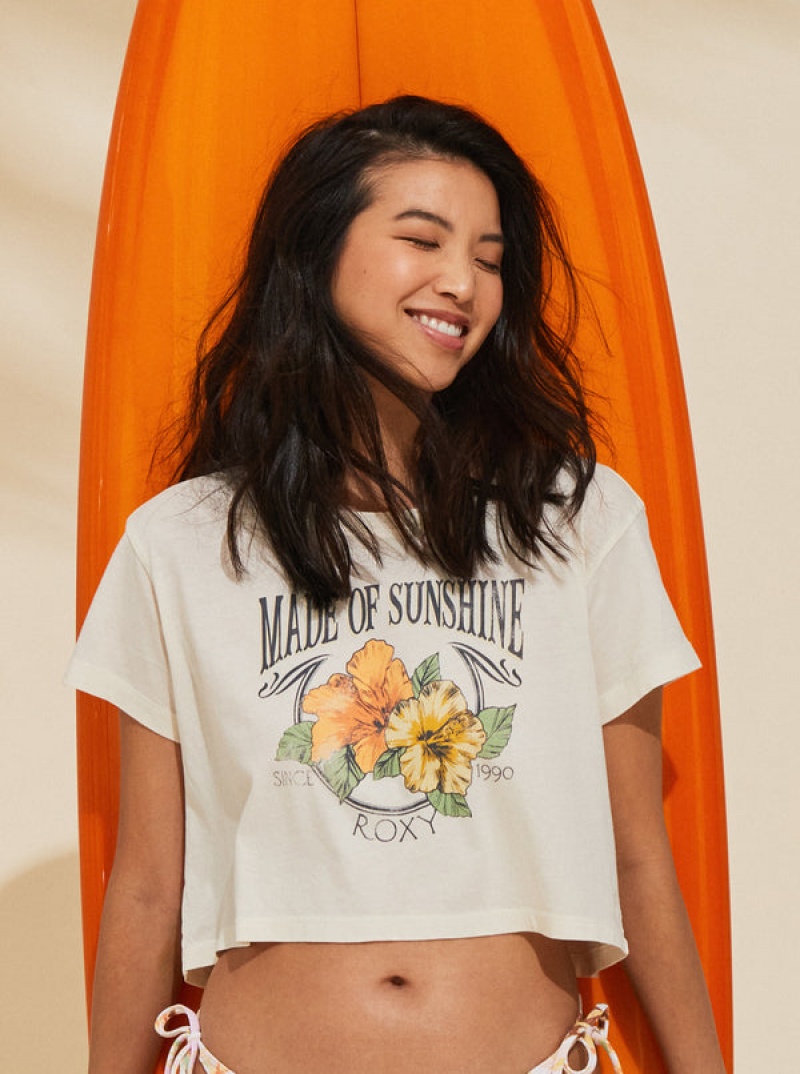 Roxy Made Of Sunshine T-shirts | 72684-SBRP